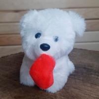 Мягкая игрушка «Собачка с сердцем в зубах» 11 см
