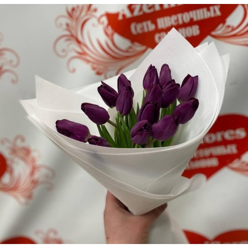 Купить букет из 15 тюльпанов с доставкой в Хабаровске