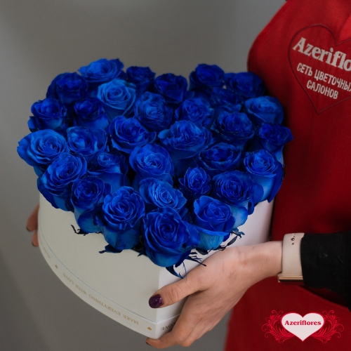 Коробка цветов в форме сердца «Чудо» с доставкой в Хабаровске