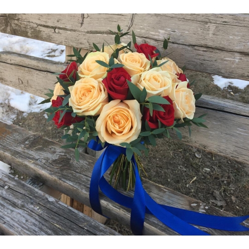 Купить свадебный букет из роз в Хабаровске